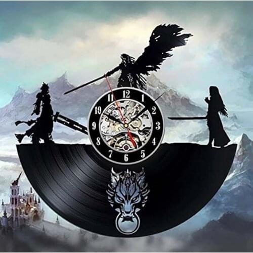 Creative Horse Rider Design Retro Vinyl Record Wall Clock Decorate Your Home With Modern Art Gifts for kids Girls And Boys Saat