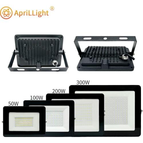 LED Floodlight 300W 200W 100W 50W AC 220V 240V Searching Lamp IP66 Reflector foco led exterior Outdoor Spotlight Wall Lights