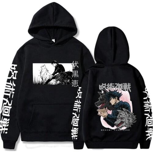 Fushiguro Megumi Print Hoodie Sweatshirt Autumn Winter Men Women Unisex Loog Sleeve Pullover Sudadera