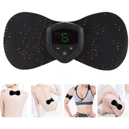 Cervical Massager Shoulder Neck Back Vibration Stimulator EMS Muscle Massage Stickers Pain Relief Relax Therapy Health Care Tool