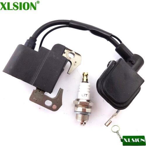 XLSION Ignition Coil & L7T Spark Plug For 47cc 49cc Pocket Bike Mini Dirt Pit Quad ATV Minimoto