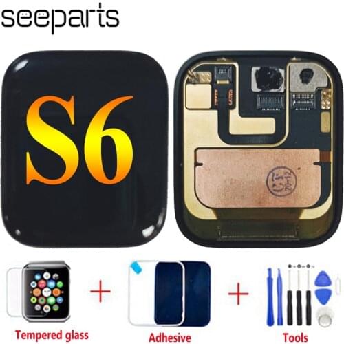 100% Tested For Apple Watch Series 6 LCD Display Touch Screen Digitizer Series6 S6 40mm/44mm Pantalla Replacement black