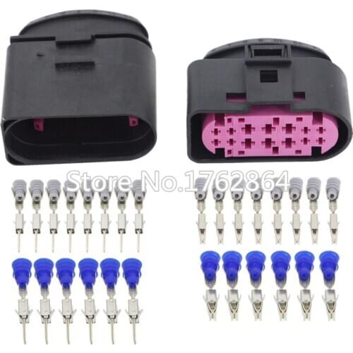 14 pin plastic shell headlamp plug lamp holder male and female with terminal DJ7141-1.5 -11/21 14P car connector