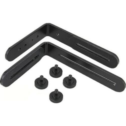 2 PCS Racksoy Metal L-Shape Flash Bracket Flashlight Camera Holder Mount Quick Flip D