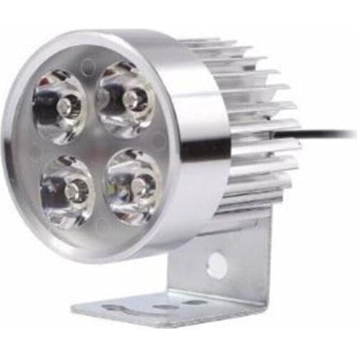4LED Motorcycle Headlight Spot Light DRL Driving Fog Lamp Waterproof 12-85V