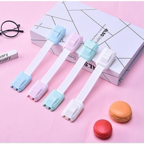 Children Safety Locks Multi-function Baby Protection Drawer Cabinet Doors Lock Cartoon Button Design Security