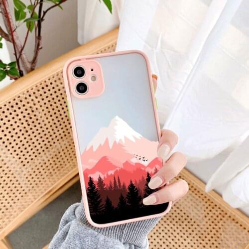 Phone Case For iPhone 6s 7 8 Plus SE 2020 X XR XS MAX 11 12 Pro Max Hand Painted Landscape Scenery Back Shockproof Cover Fundas
