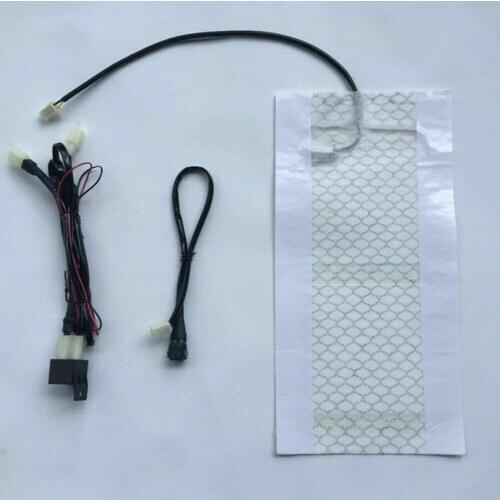 Blood Circulation Fast Carbon Fiber Motorcycle Heated Pad Electric Cover Adjustable DC 12V Winter Riding Warm Universal