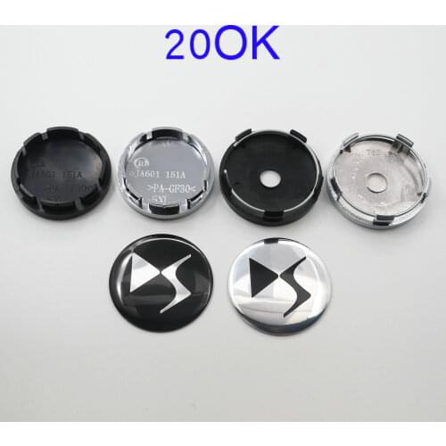 4pcs 56mm 60mm DS logo car emblem Wheel Center Hub Cap auto Rim refit dust-proof badge covers sticker styling accessories