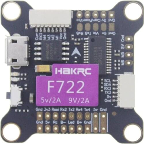 HAKRC Racing Drone F72 V3 Flight Controller Integrated OSD 5V 9V Dual BEC 50A 4 in 1 ESC Flytower