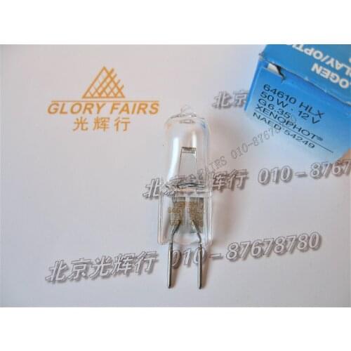 64610 HLX 12V 50W GER bulb,Xenophot NAED 54249 G6.35,ANSI BRL LIF A1/220,64610HLX 12V50W halogen lamp