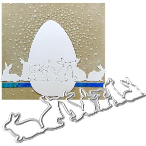 Rabbits Metal Cutting Dies Stencil Scrapbooking DIY Album Stamp Paper Card Embossing Decor Craft New Dies for 2020