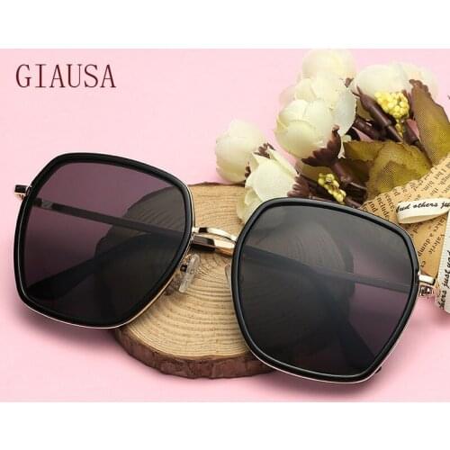 GIAUSA Gafas de sol de moda para hombres y mujeres night vision glasses square sunglasses