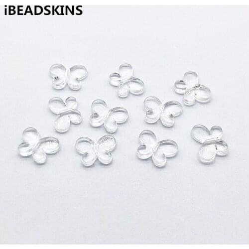 New arrival! 12x17mm 800pcs Clear acrylic Butterfly shape beads for Earrings parts,hand Made Jewelry Findings & Components
