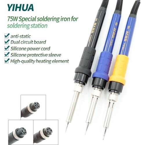 YIHUA soldering station special soldering iron, 907I 907A 907F is suitable for Yihua series soldering station 992D 995D 868D