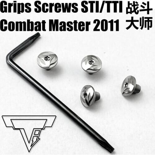 Custom STI/TTI Combat Master 2011 Grips Screws 416 stainless steel CNC T8 torx Screws
