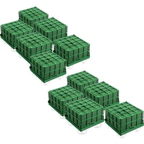 HOT-Floral Foam Cage Flower Holder with Floral Foam and Suction Cup for Wedding Table Centerpiece Floral Arrangement