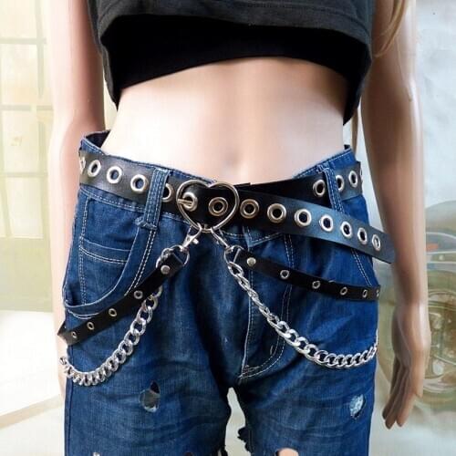 New Fashion Strap Lady Hollow wide leather belt Waistband high waist women cool punk belts Personality casual female belt 100cm