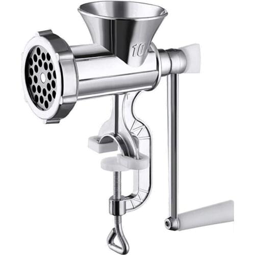Manual Meat Grinder Multipurpose Aluminum Alloy Mincer Removable Hand Crank Tool for Home Kitchen WXV Sale