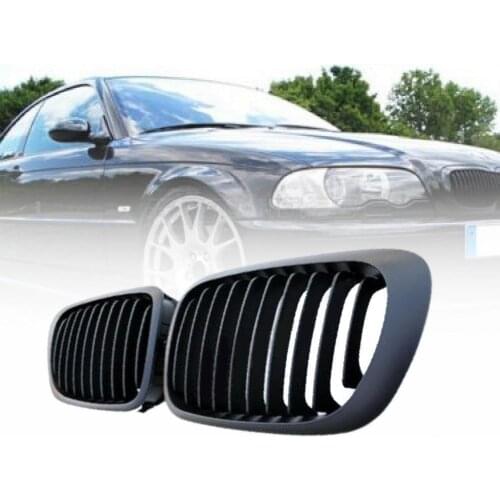 1 Pair Car Grille Mesh Grill Replacement 51138208683 51138208684 51138208685 51138208686 for BMW 3 Series E46 2D 99-02