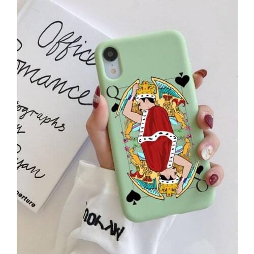 TOPLBPCS Freddie Mercury Queen band Phone Case for iphone 11 12 mini pro max 7 8 plus 6 6s x xs max xr coque