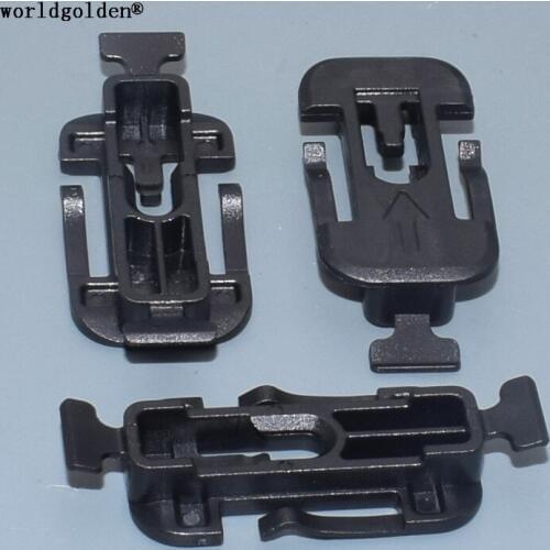 Worldgolden 100pcs plastic fastener Rocker Panel Sill Fender Clip for VW#8T0-853-909-A
