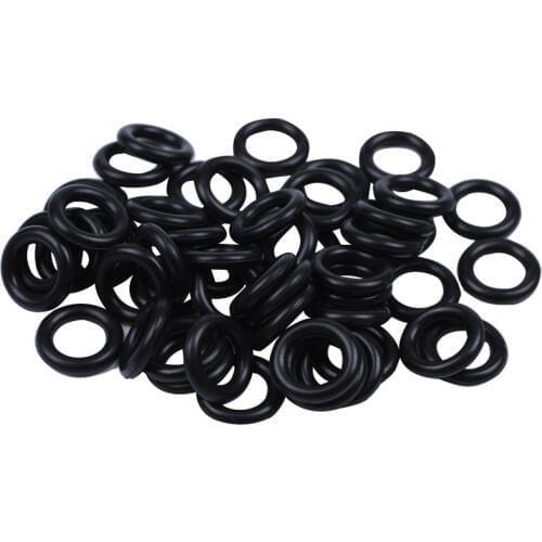 WSFS Hot 50 pieces black Nitrile rubber O Ring Seals Washers 12 mm x 2,5 mm x 7 mm