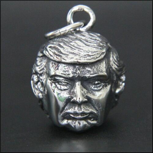 1pc Newest USA President Donald Trump Cool Pendant 316L Stainless Steel Jewelry USA Style Trump Pendant