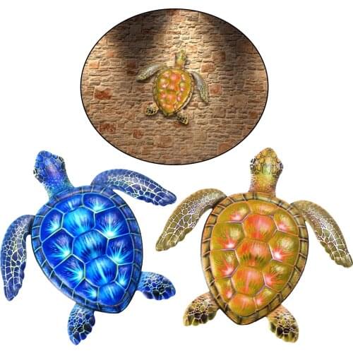 2x Sea Turtles, Beach Metal Art, Nautical Wall ing Figurines Home Decoration, under The Sea Marine Life Animals, Handmade