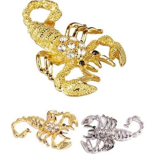 3D Car Stickers Scorpion Decals Badge Emblem Metal Sticker Gold / Silver Auto Car Decoration For BMW Honda Ford Toyota Stickers