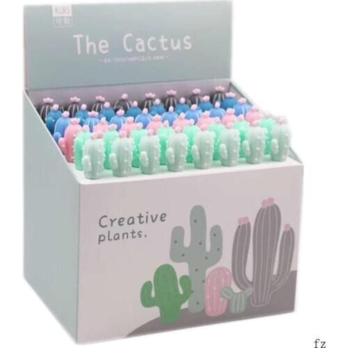 96 Pcs Cactus Gel Pens Signature Pen Neutral Pen School Office Supply Promotional Gift