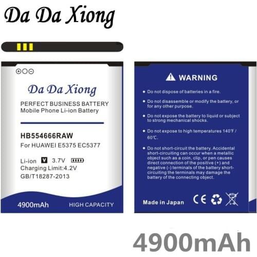 Da Da Xiong 4900mAh HB5F2H Battery for Huawei 4G Lte WIFI Router 4G E5375 EC5377 E5373 E5330 E5336 E5372