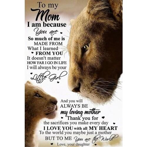 "To my Mom/Daughter" Quotes Childs Love 5D Diy Diamond Painting Full Square Round Embroidery Moasic Parents Gift Wall Art