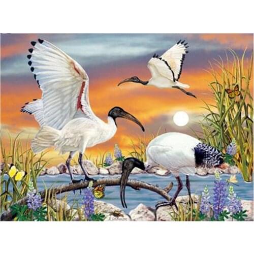 NEW DIY The white bird 5D crafts full diamond painting cross stitch needlework diamond mosaic home decor diamond embroidery