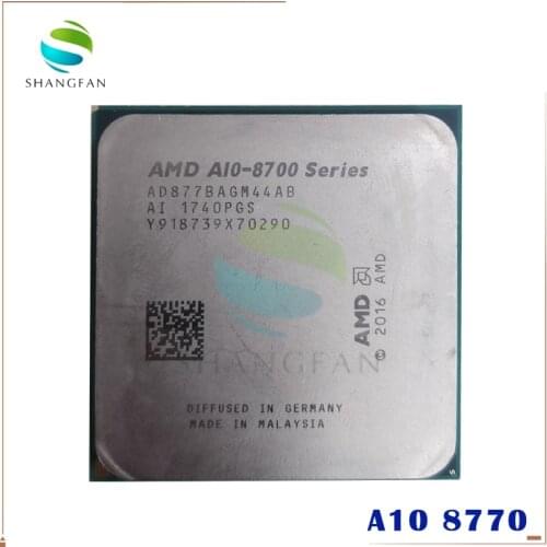 AMD A10-Series A10-8700 A10 8700 Series A10-8770 A10 8770 3.5 GHz Quad-Core CPU Processor AD877BAGM44AB Socket AM4