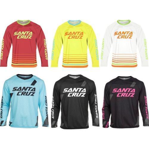 Breathable Lycra Downhill Jersey Men MTB Motocross Mountain Bike Clothing Off Road DH Cycling Uniform Bicycle Clothes Shirt Vvt