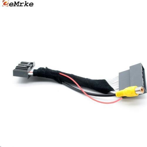 EEMRKE Car Rearview Camera Adapter Connector Wire for Honda CR-V 2012-2016 Upgrade 5 inch Screen Display Video Input RCA Cable
