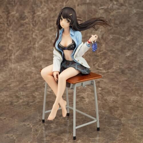 Daiki kougyou My Girl Friend Ran Senpai Illustration by Kina Kazuharu PVC Action Figure Anime Sexy Girl Figure Model Toys Doll