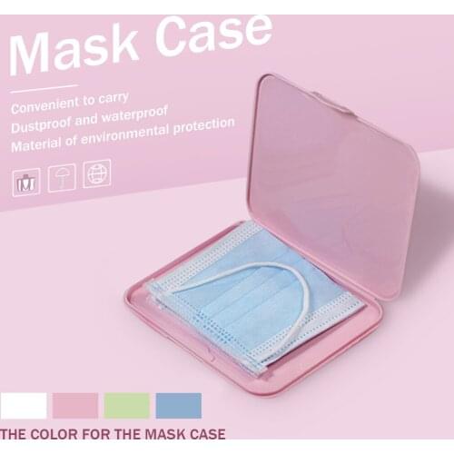 Mask Storage Box Portable Face Mask Case Dust-proof Moisture-proof Storage Bag Pollution Prevention Not Including Face Mask #911