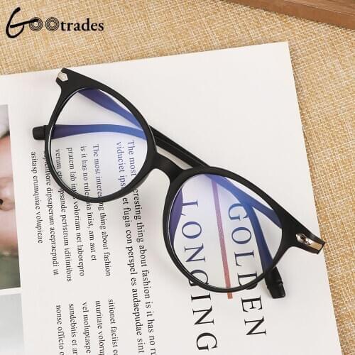 Gootades Women Men Anti Blue Rays EyeglassesTransparent Glasses Frame Flexible Portable Optical Glasses Computer Eyeglasses