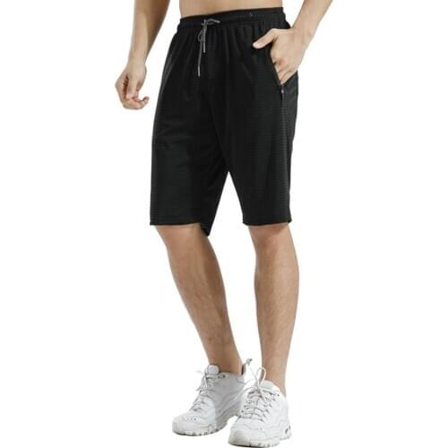 Shorts Men Breathable Quick Drying Drawstring Pockets Training Sports Running Shorts
