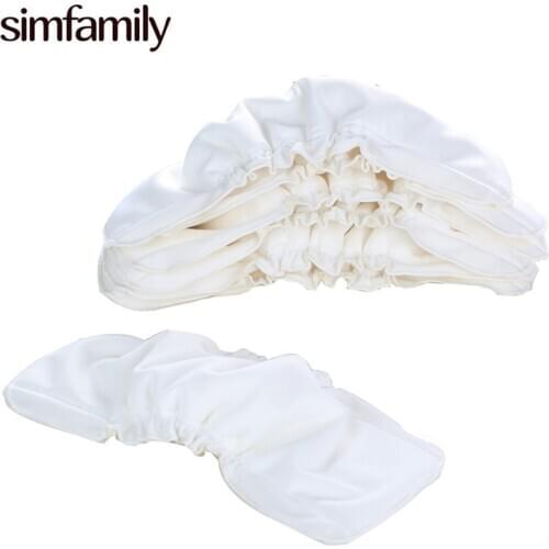 [simfamily]5 PCS Reusable Bamboo Cotton Insert Baby Cloth Diaper Mat Nappy Inserts Changing Liners 5 Layer Each Insert Wholesale