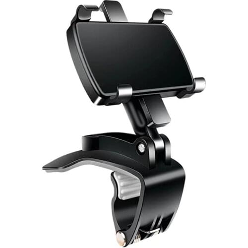 Universal Adjustable Mobile Phone GPS Bracket Support Car Dashboard Mount 360 Degree Rotatable Phone Holder Stand Clip on Cradle