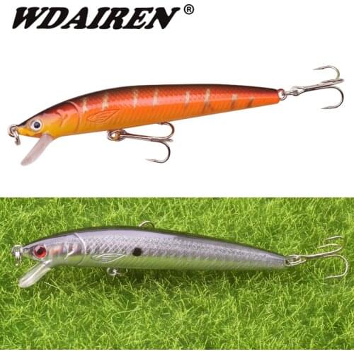 WDAIREN Fishing Lures Hard Bait 95mm 7.5g Minnow Crank Baits Wobblers Bass Fishing Lure Artificial Bait Pike Carp Lures Swimbait