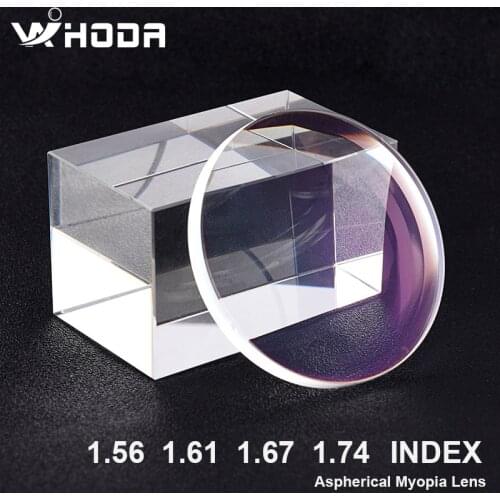 1.56 1.61 1.67 1.74 Index Aspherical CR-39 Myopia Glasses, Thin Resin Glasses, Optical and Film Myopia Prescription Glass Lenses