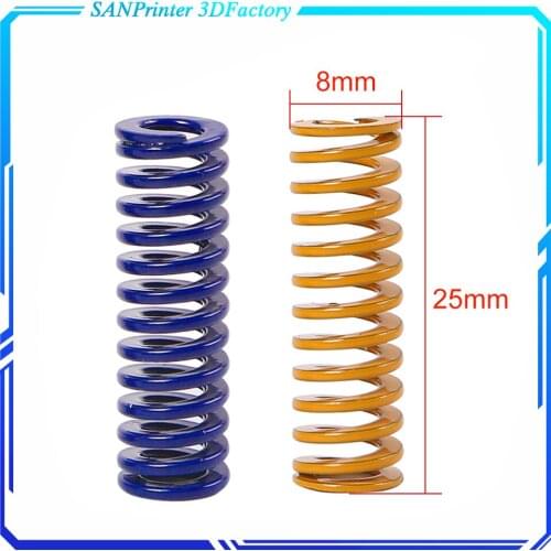 3D Printer Parts Spring For Heated bed MK3 CR-10 hotbed Imported Length 25mm OD 8mm ID 4mm For 3D Printer