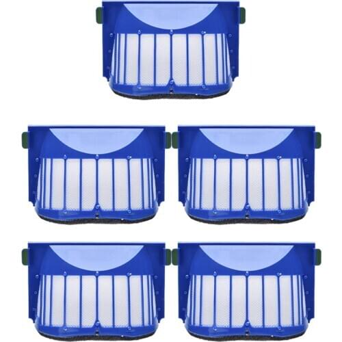 5Pcs Hepa Filter Accessroies Kit for iRobot Roomba 600 Series 605 606 616 620 650 655 660 625 676 680 690 Robot Vacuum Cleaner