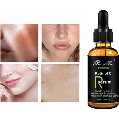 Retinol C Serum Anti Aging Reduce Freckles Whitening Face Essence Deep Moisturizing Firming Skin Facial Care Raw Solution 30ml