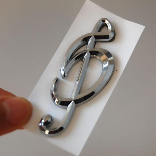 Auto Car Chrome Music Note Symbol Emblem Badge Decal Sticker For BMW 3 5 7 Series Car Styling Auto Accessories Car-covers
