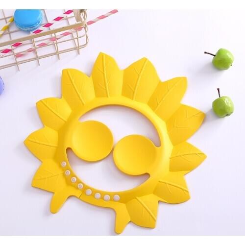 Childrens waterproof shampoo cap cartoon shampoo cap can be adjusted Maple shower cap baby bath cap single pack